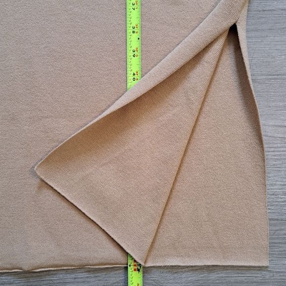 The Drop Laila Power Shoulder Twist Back Sweater Knit Dress XL Churds/Whey NWT - Picture 6 of 13